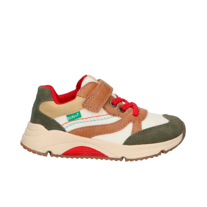 Deportivas KICKERS RUN RUN 959952-30 203 Kaki Camel Rojo