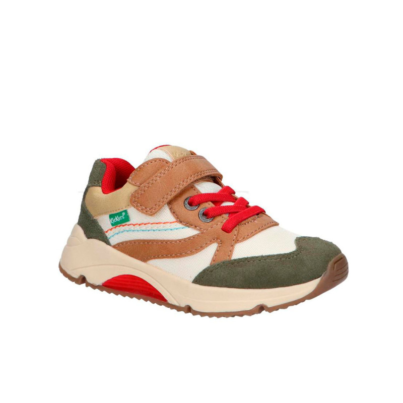 Deportivas KICKERS RUN RUN 959952-30 203 Kaki Camel Rojo