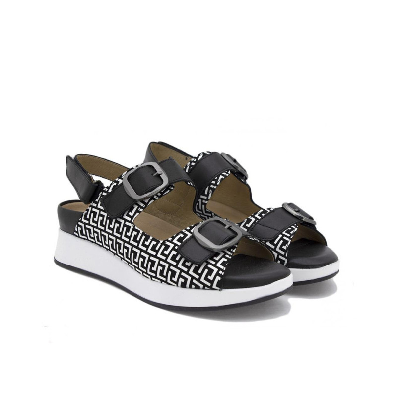 Sandalia PIESANTO 250427 Estampado Negro