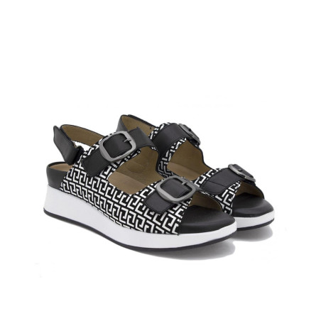 Sandalia PIESANTO 250427 Estampado Negro