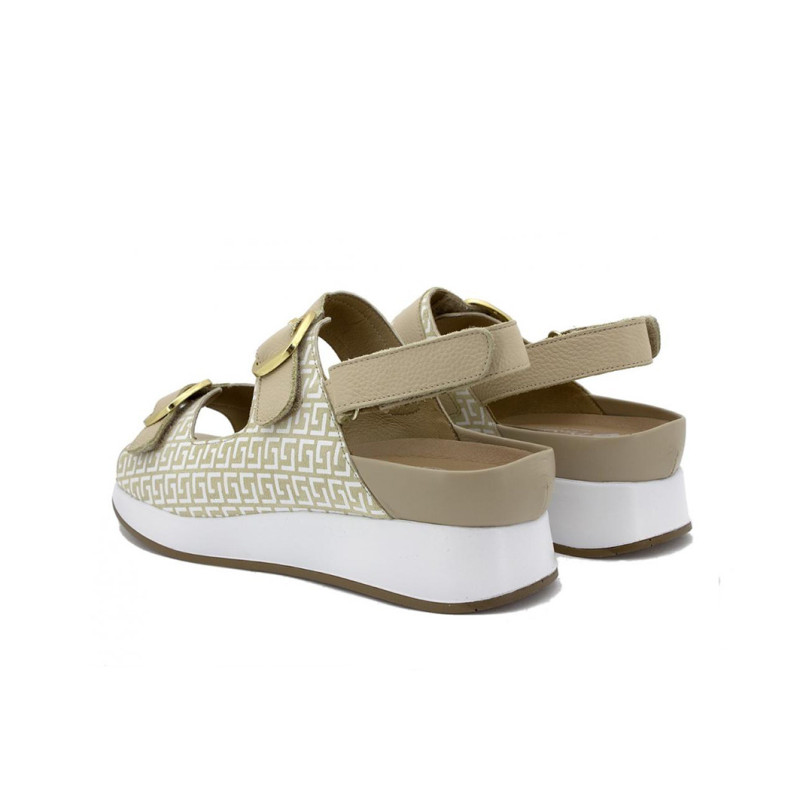 Sandalia PIESANTO 250427 Estampado Beig